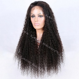 Full Lace Wig Indian Remy Tight Deep Wave
