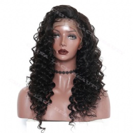 6inches Lace Front Wig Brazilian Virgin Hair Deep Body Wave
