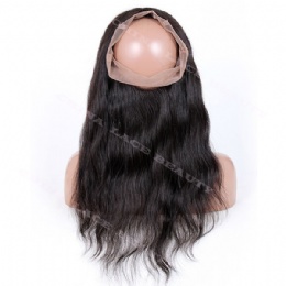 360° Lace frontal natural straight