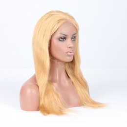 Lace Front Wig Indian Remy 18inches 27# natural straight